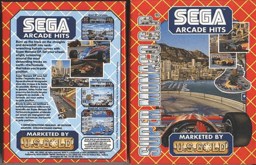 Super Monaco GP box art for ZX Spectrum
